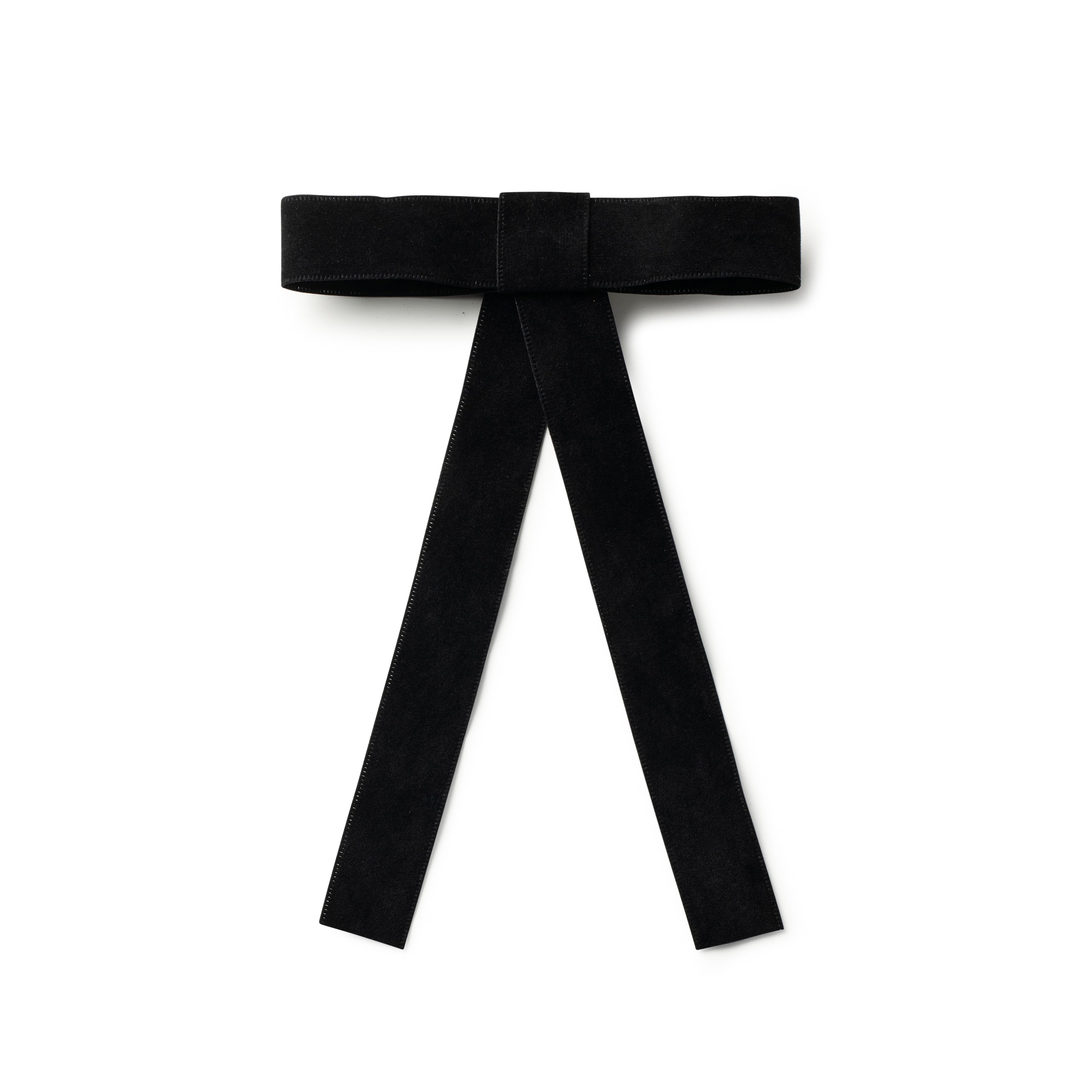 Halo Luxe Scarlet Suede Black Long Tail Clip