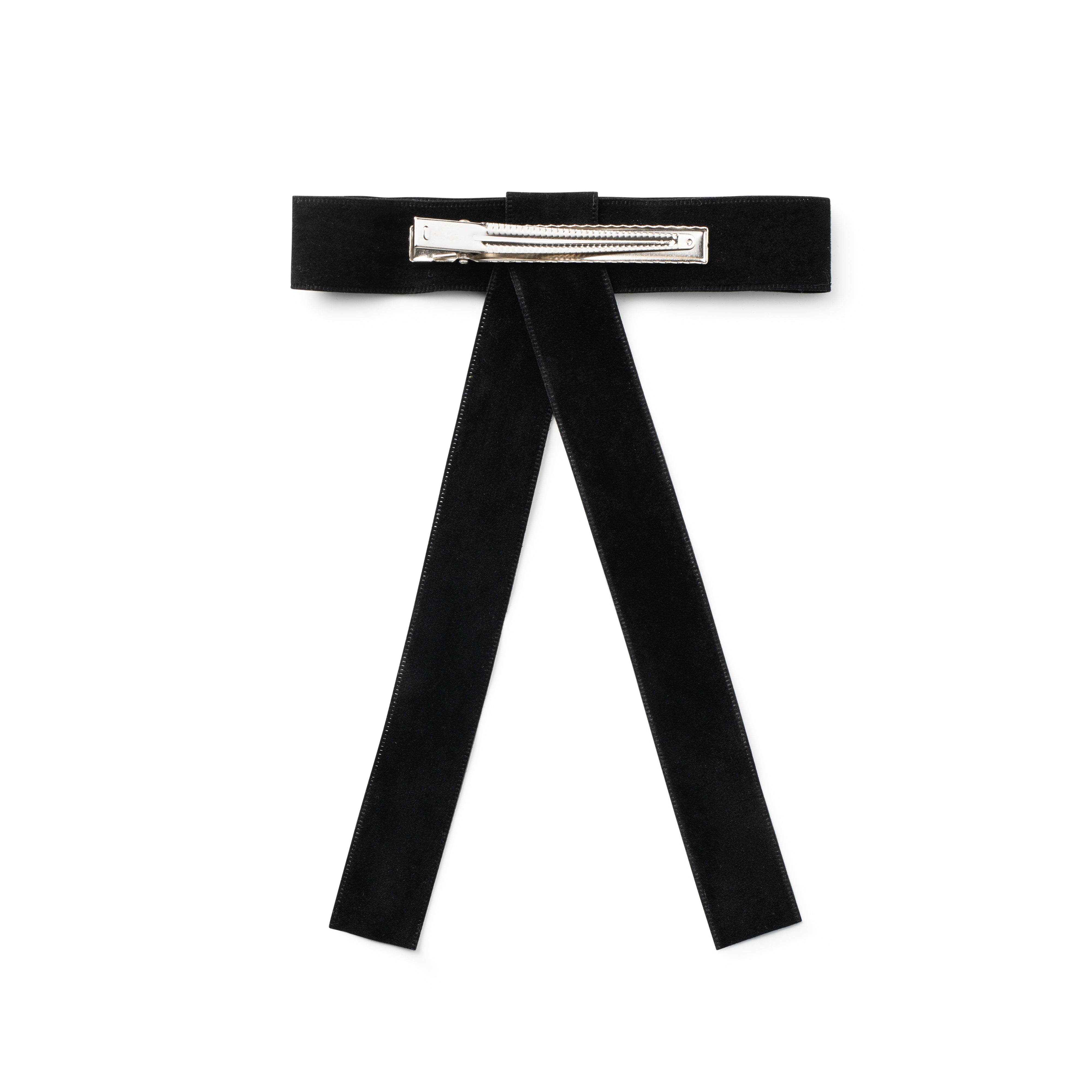 Halo Luxe Scarlet Suede Black Long Tail Clip